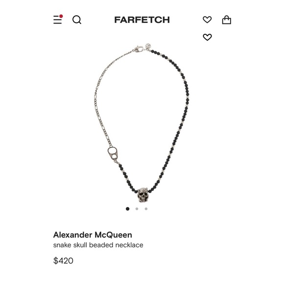 Alexander McQueen Other - Alexandr McQueen snake skull beaded necklace for Man